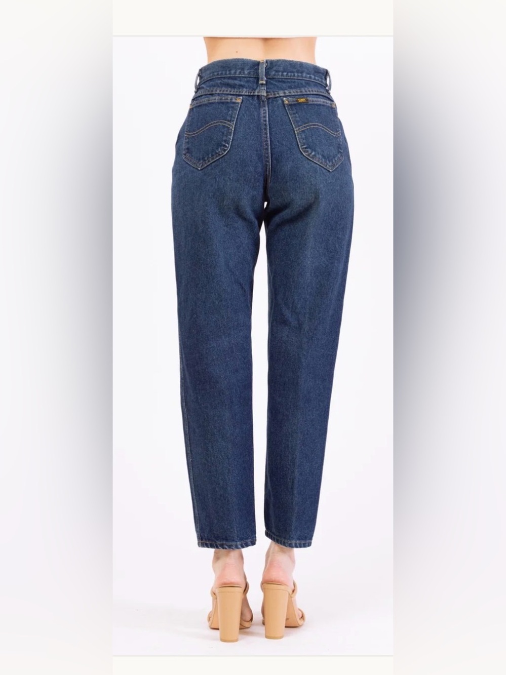 Vintage “Union Made” 80s Women’s Lee Riders, Dark Wash, Straight Leg, GUC